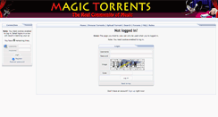 Desktop Screenshot of magictorrents.com
